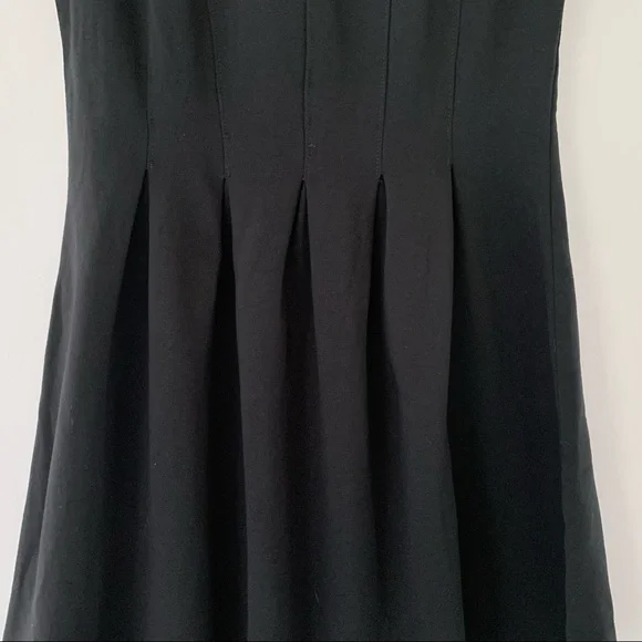 Monteau Jewel Neck Fit and Flare Little Black Cocktail Dress size Small - Picture 4 of 8